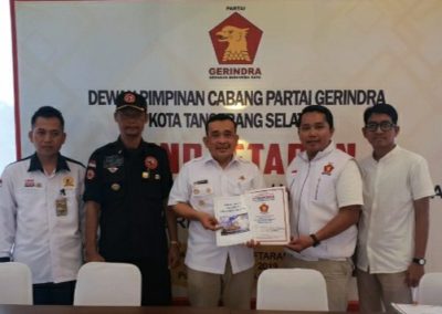 TB Rahmad Sukendar Kembalikan Berkas Pendaftaran Balon Walikota Tangsel ke Gerindra
