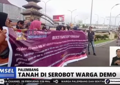 BPI KPNPA Demo di Mapolda Sumsel Minta Dibuka Kasus Tanah Di Kelurahan Pulokerto Kecamatan Ilir Barat 1 Kota Palembang Yang di Serobot Mafia Tanah 